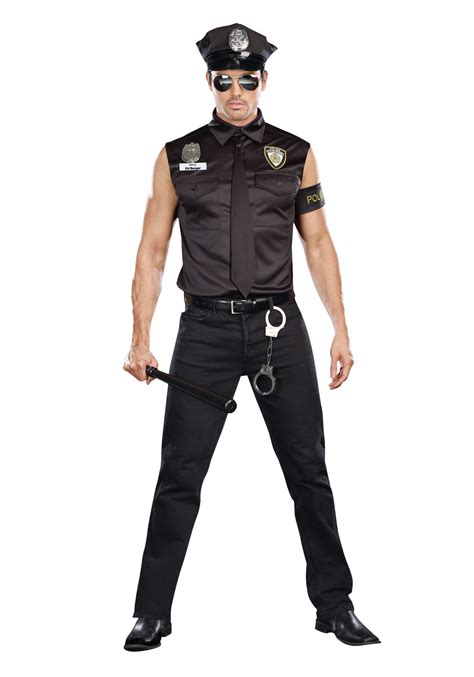 cop costume mens|Mens Cop Costume 